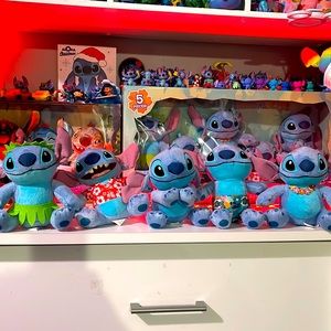 Disney Stitch Plush Collector Set of 5 used no box